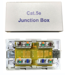 CAT5E INLINE CONNECTOR IDC PUNCHDOWN UNSHIELDED WHITE