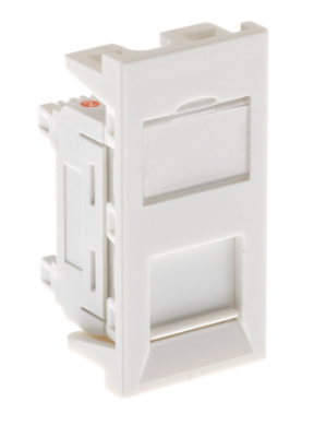 ULTIMA CAT5E STANDARD PROFILE EURO MODULE UNSHIELDED WHITE