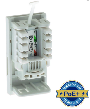 ULTIMA CAT5E LOW PROFILE EURO MODULE UNSHIELDED WHITE