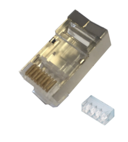 CAT6A RJ45 PLUG SHIELDED 50 PACK