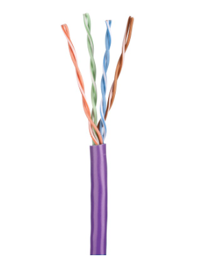 ULTIMA CAT5E U/UTP DATA CABLE LSZH VIOLET 305M BOX