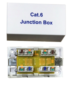 CAT6 INLINE CONNECTOR IDC PUNCHDOWN UNSHIELDED WHITE