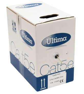 ULTIMA CAT5E U/UTP DATA CABLE LSZH ORANGE 305M BOX