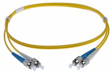 5M FC-FC SINGLEMODE OS2 DUPLEX FIBRE OPTIC PATCH LEADS, YELLOW