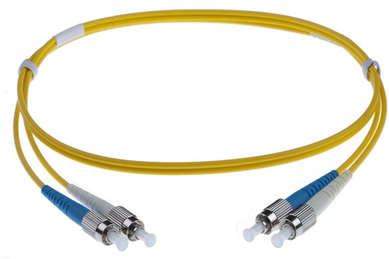 5M FC-FC SINGLEMODE OS2 DUPLEX FIBRE OPTIC PATCH LEADS, YELLOW