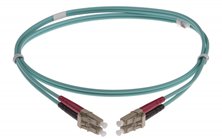 LC-LC DUPLEX FIBRE OPTIC PATCH LEADS 30M OM3 Aqua