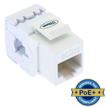 ULTIMA CAT5E KEYSTONE JACK PUNCHDOWN 180 DEGREE WHITE