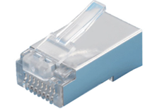 CAT5E RJ45 PLUG SHIELDED PART CLEAR