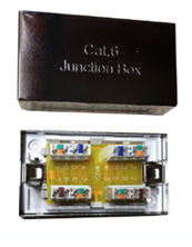 CAT6 INLINE CONNECTOR IDC PUNCHDOWN SHIELDED SILVER