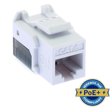 ULTIMA CAT6 KEYSTONE JACK PUNCHDOWN 90 DEGREE WHITE