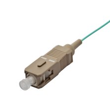 1M OM4 SC FIBRE PIGTAIL AQUA