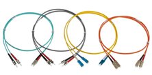 20m MTRJ-LC OM3 DUPLEX FIBRE OPTIC PATCH LEADS, AQUA