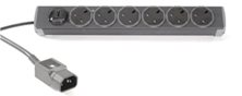 8 WAY UNIVERSAL PDU WITH UK SOCKETS AND IEC C14 PLUG