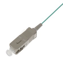 1M SC OM3 FIBRE PIGTAIL AQUA